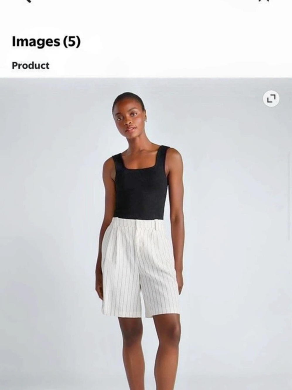 Striped Bermuda Shorts